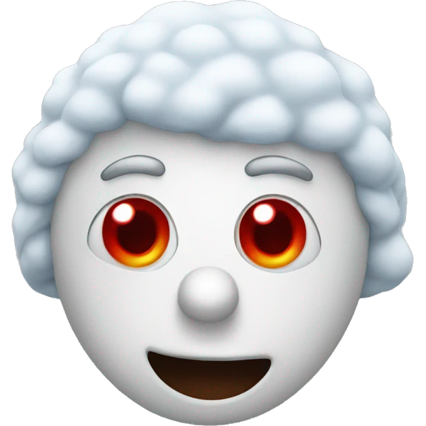 Freezing red nose  emoji