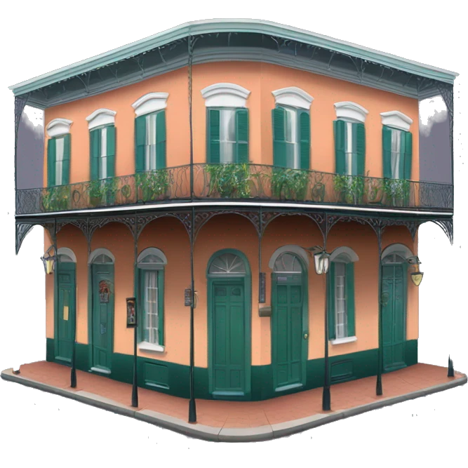 Realistic new orleans French quarter emoji
