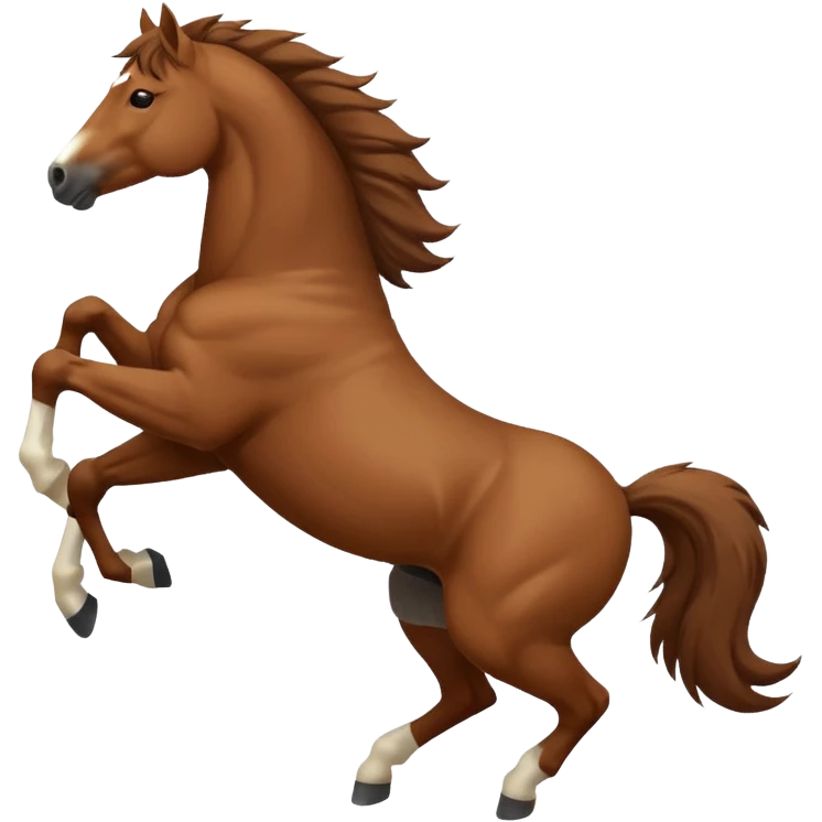 horse back kicking pose emoji