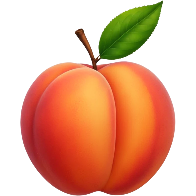peach with hand stamp on it emoji