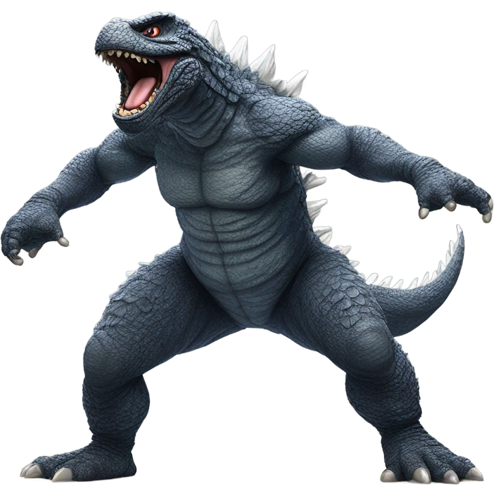 Godzilla breakdancing emoji