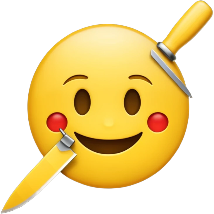 Emoji mit Messer emoji
