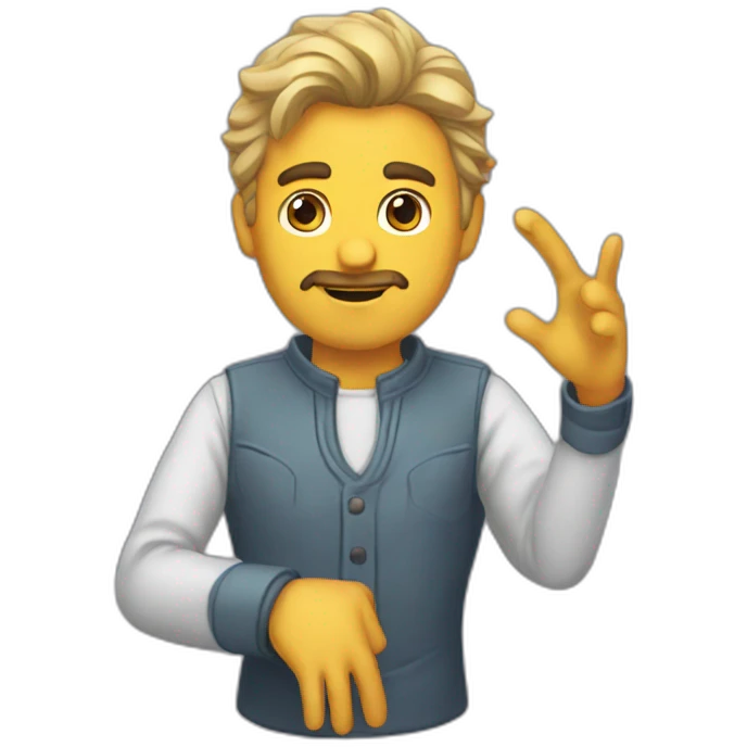 Manos que esperan emoji