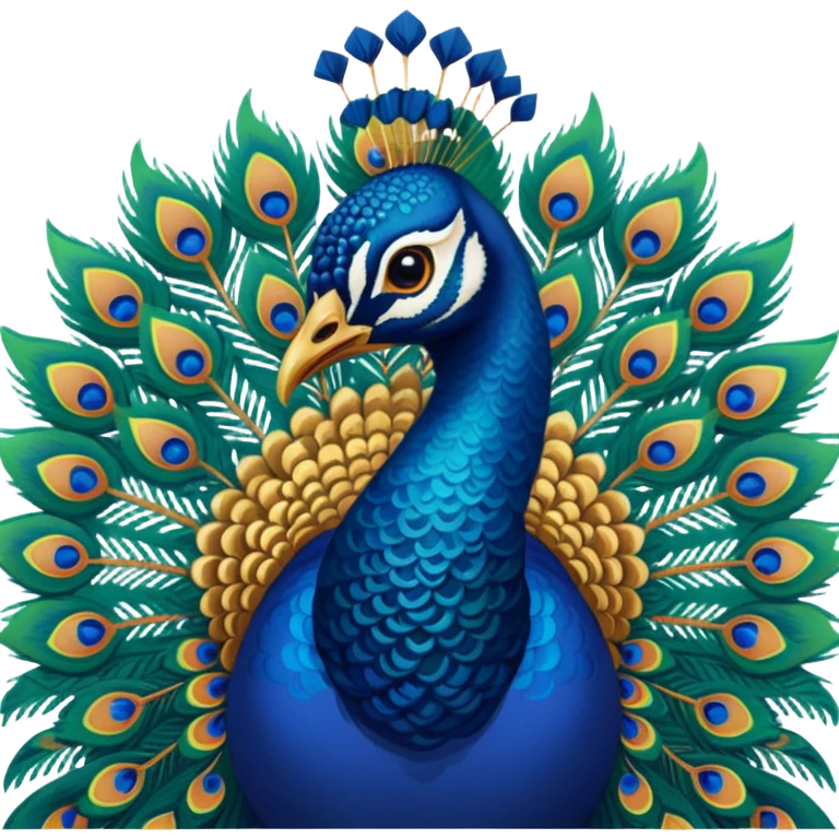peacock print emoji