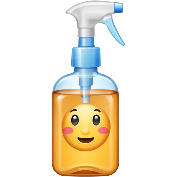 Hand Sanitizer amber spray bottle emoji