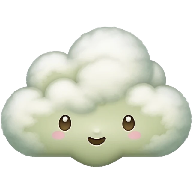 pastel olive cloud emoji