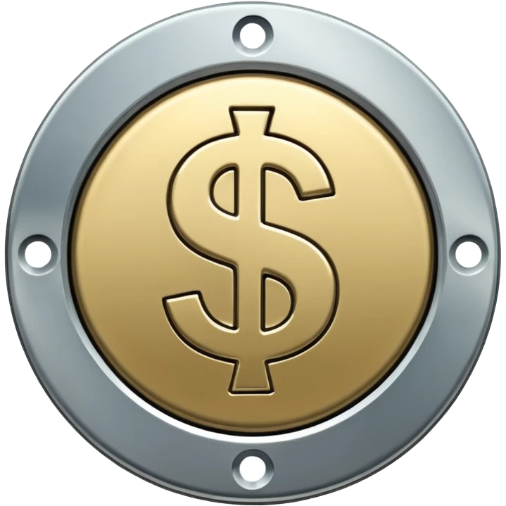 $ dollar metal symbol emoji