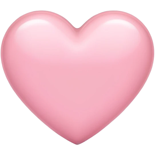 Light pink heart emoji