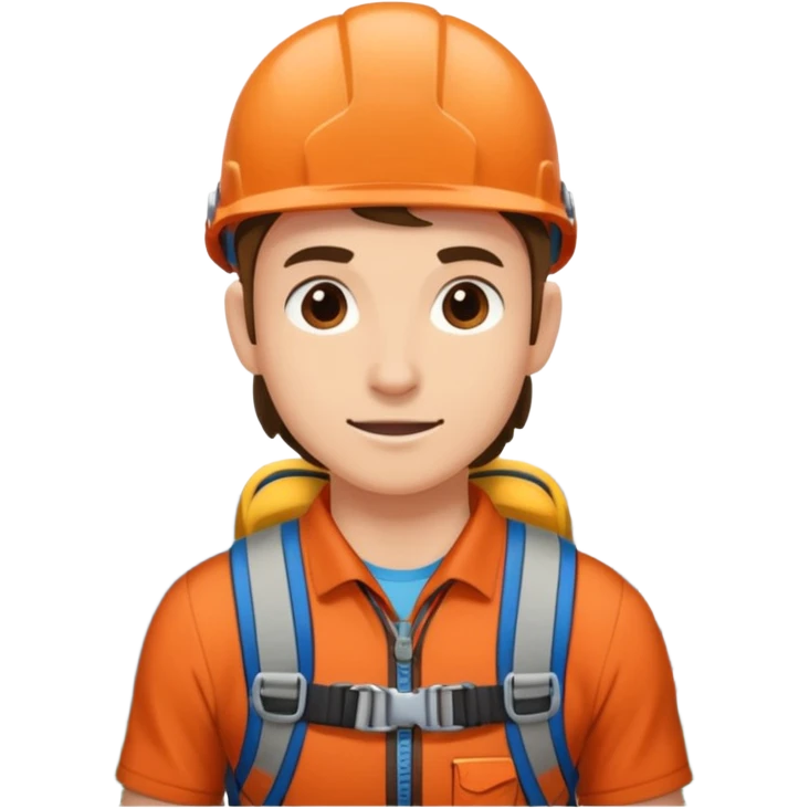belayer with harness in Mountain Climbing Team emoji