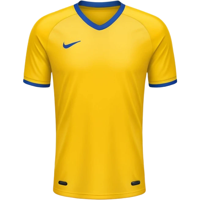 solid yellow plain soccer jersey emoji