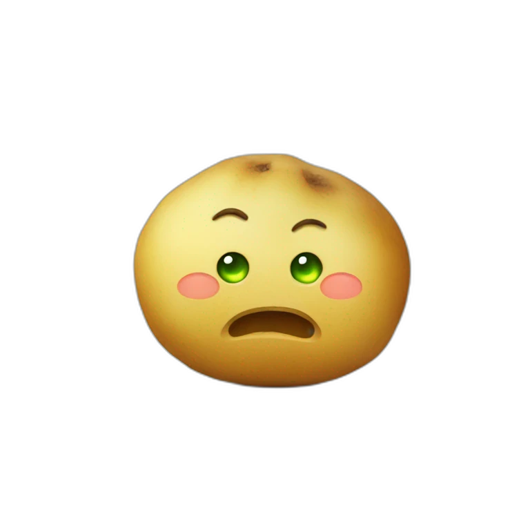Patate avec des yeux emoji