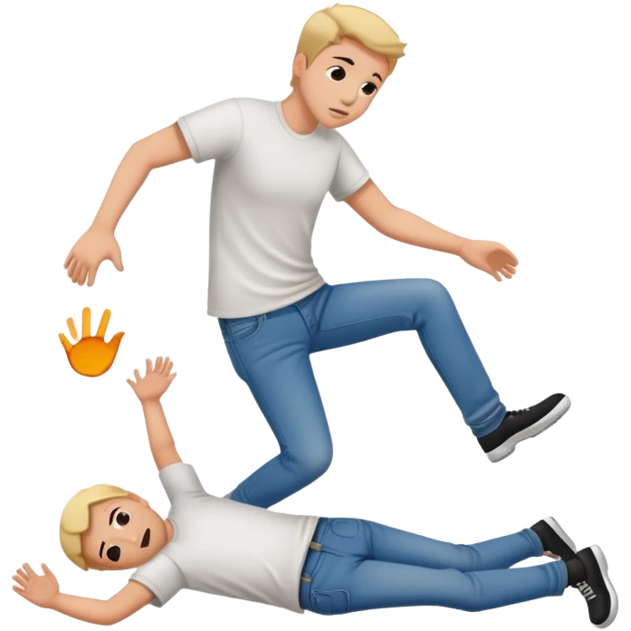 Person slipping and falling emoji