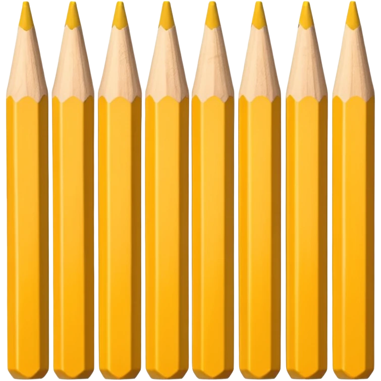 A row of pencils emoji