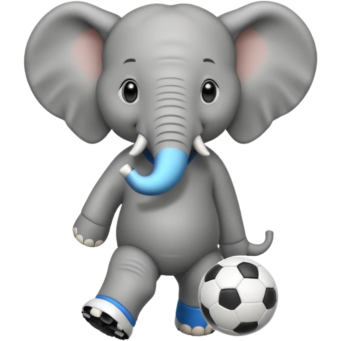 축구하는 코끼리 emoji