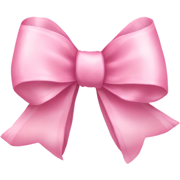 light pink ribbon bow emoji