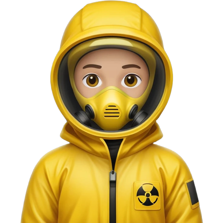 character in yellow hazmat  emoji