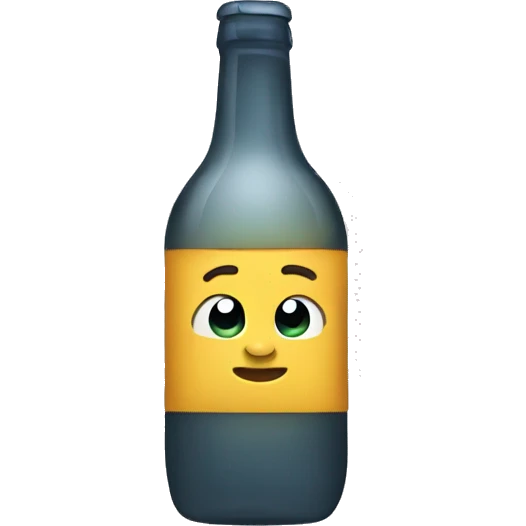 Holding a bottle emoji