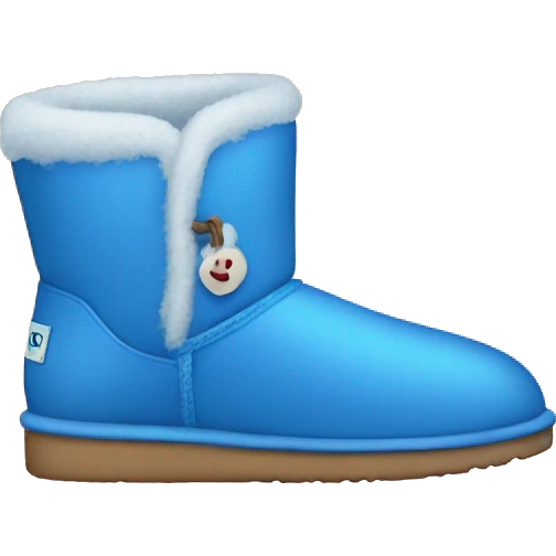 Blue UGGs ￼ emoji