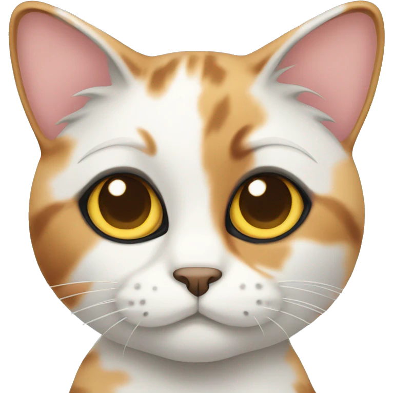 Calico cat with one eye  emoji