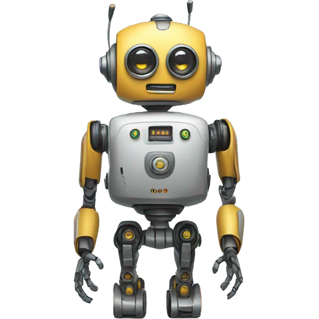 a robot,mini wheels,backpack,no legs emoji