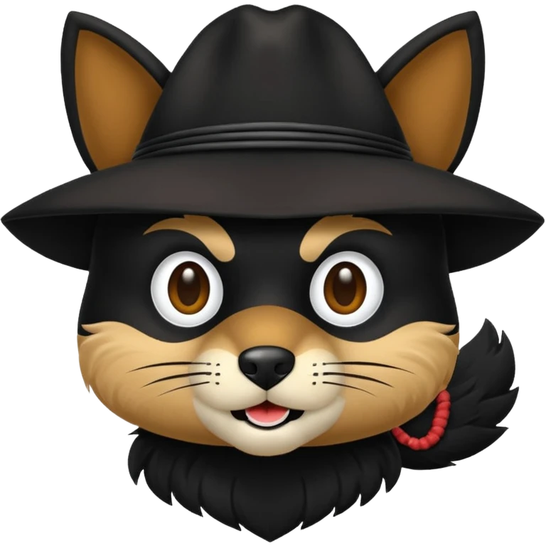 zorro mascota sosteniendo un neumático emoji