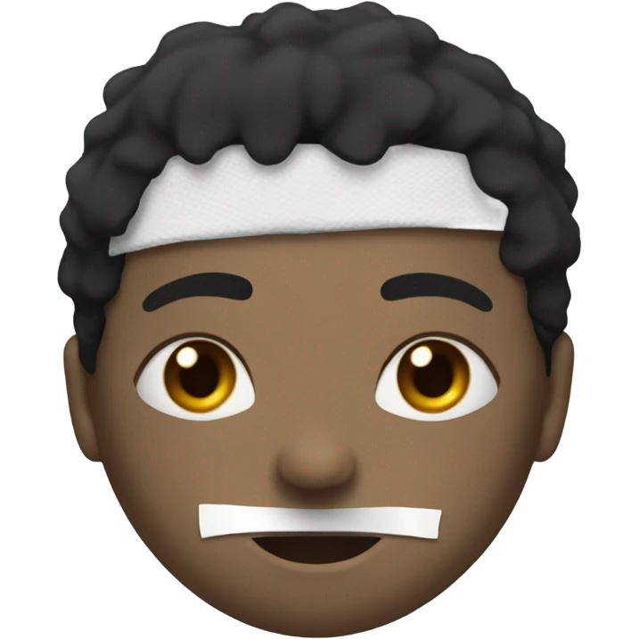 wounded and bandaged black hair  emoji