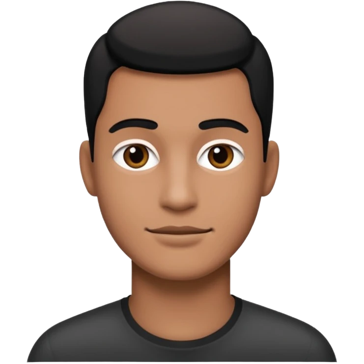 balck and white photo man emoji