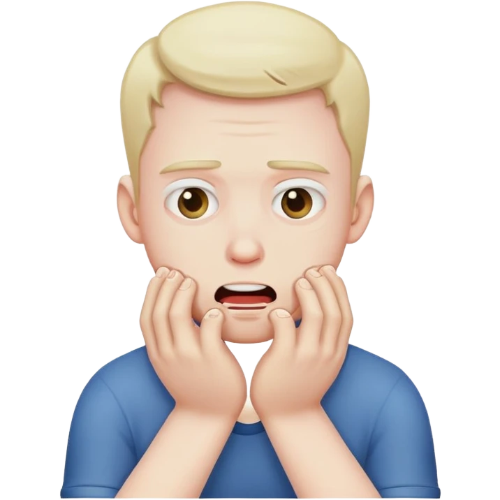 guy with chocking hands emoji