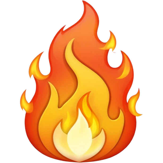 White fire emoji