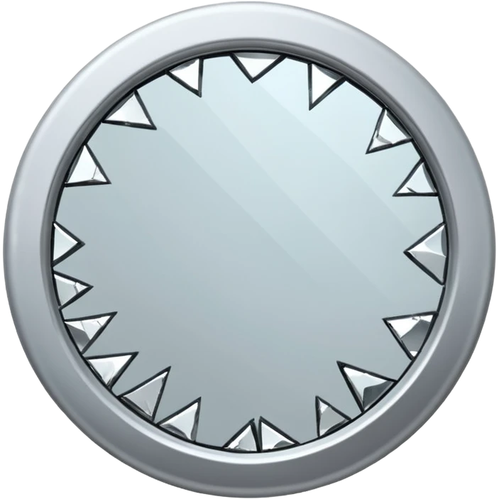broken round mirror emoji