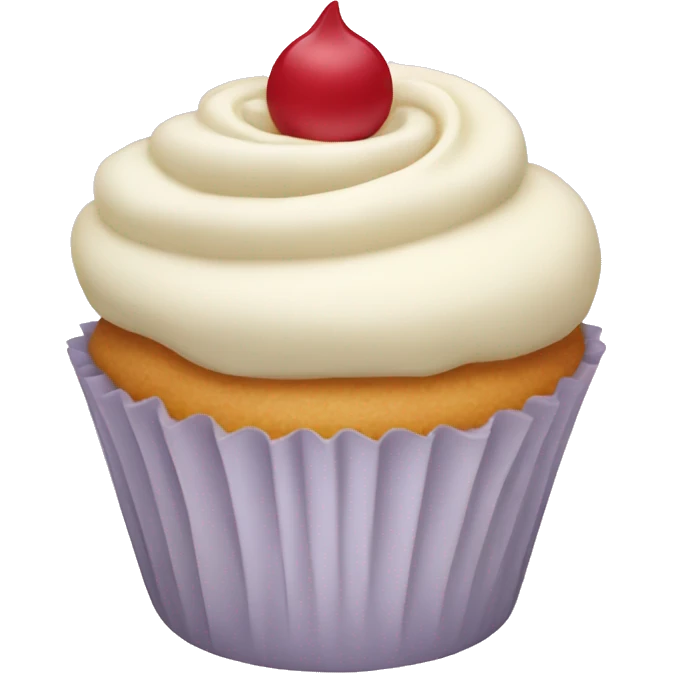 vanilla cupcake emoji