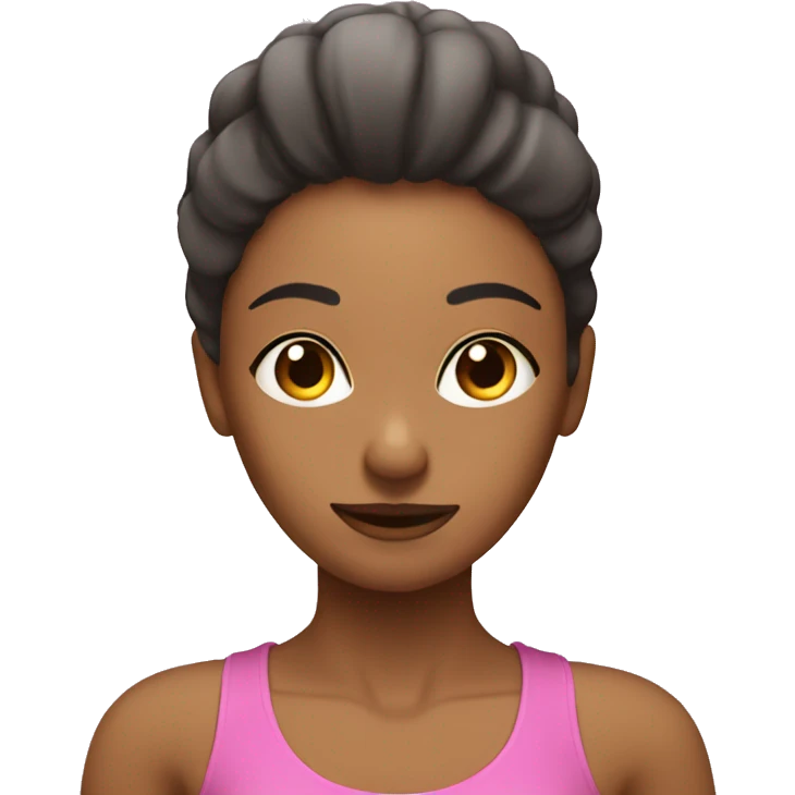 Pilates girlie emoji
