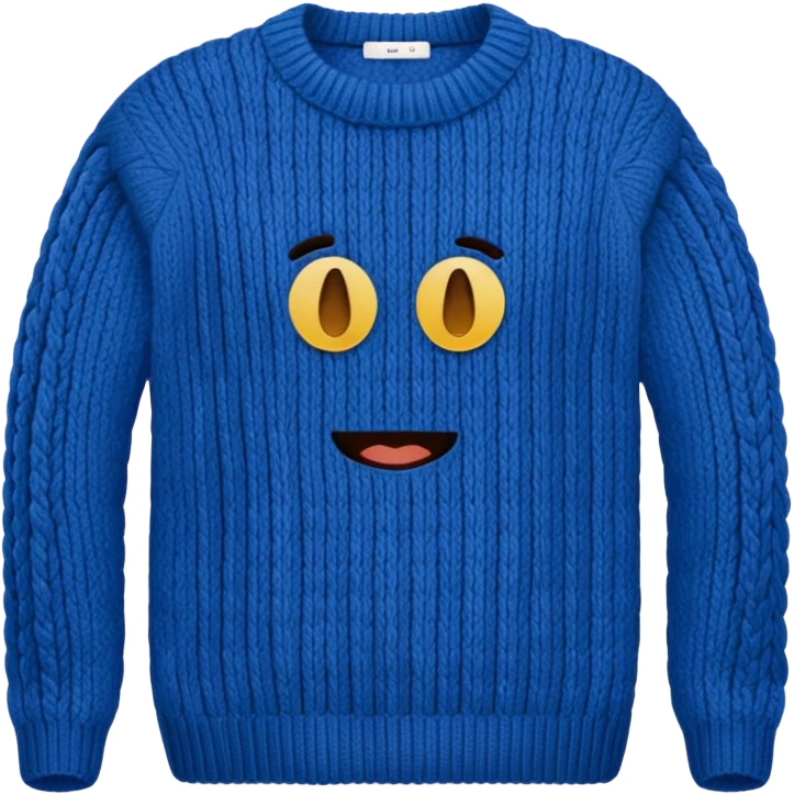 Knitted sweater emoji
