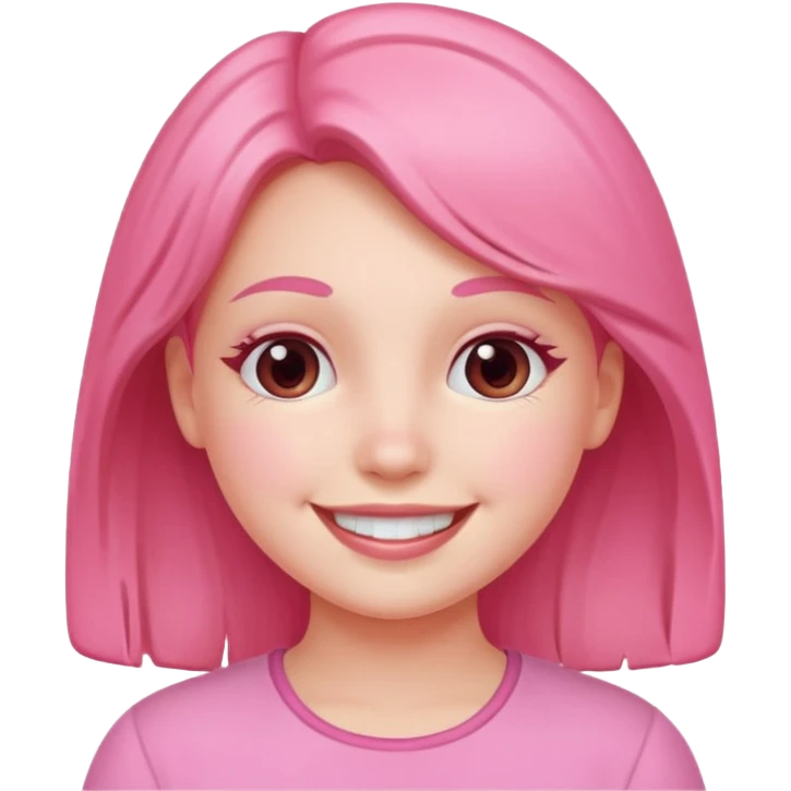 Pink girl emoji