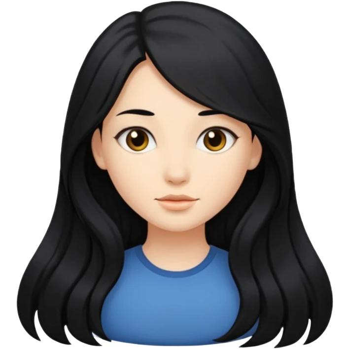 Chica con cabello largo  emoji