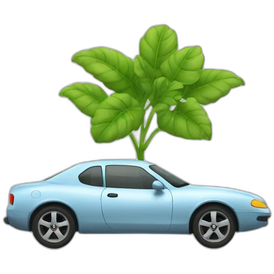 Coche planta emoji