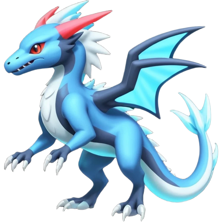 Neon Vibrant Pulsating Trail-glowing Chromatic Trico-Absol-Salamence-Salandit-Silvally-fusion-hybrid emoji