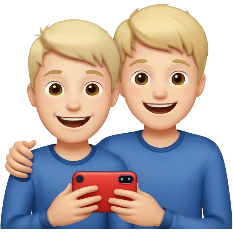 boys having fun indoors emoji
