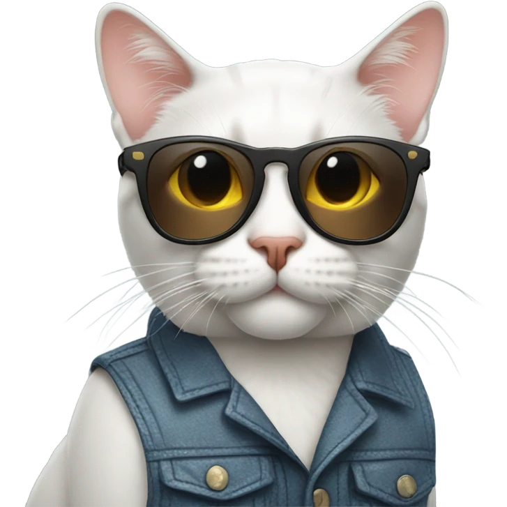 Cat with sunglasses emoji