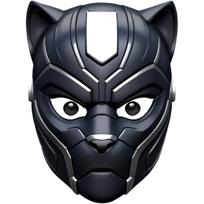 Cool Black panther helmet emoji