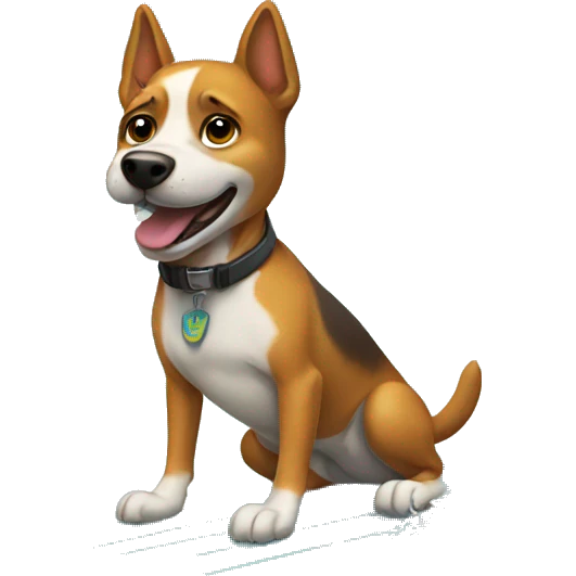 Cool dog surfing  emoji
