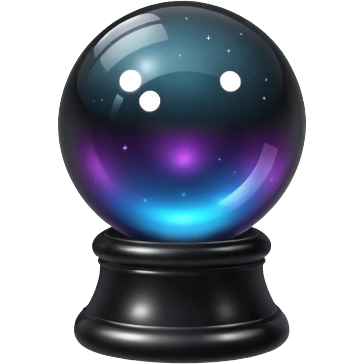 black crystal magic ball emoji