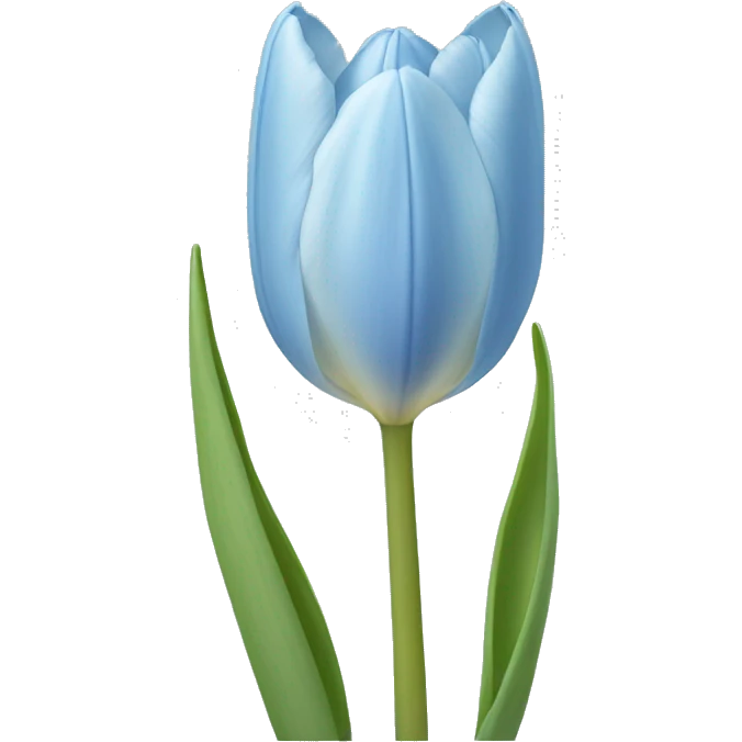 light blue tulip emoji
