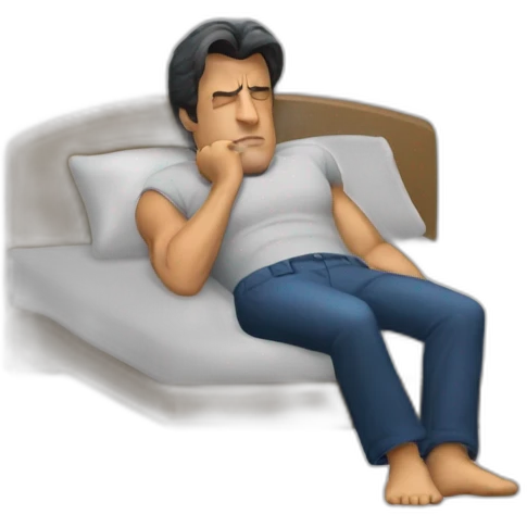Sylvester Stallone sleeping emoji