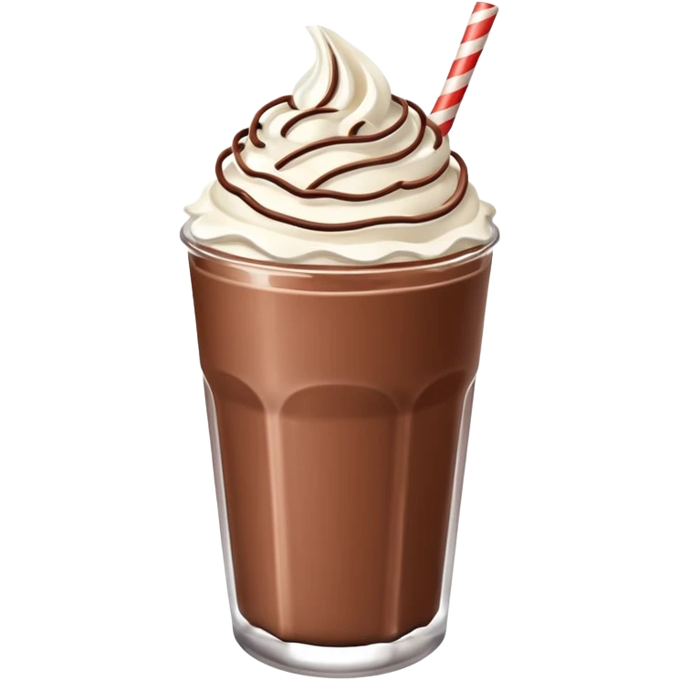 then make it into similiar milkshake chocolate emoji