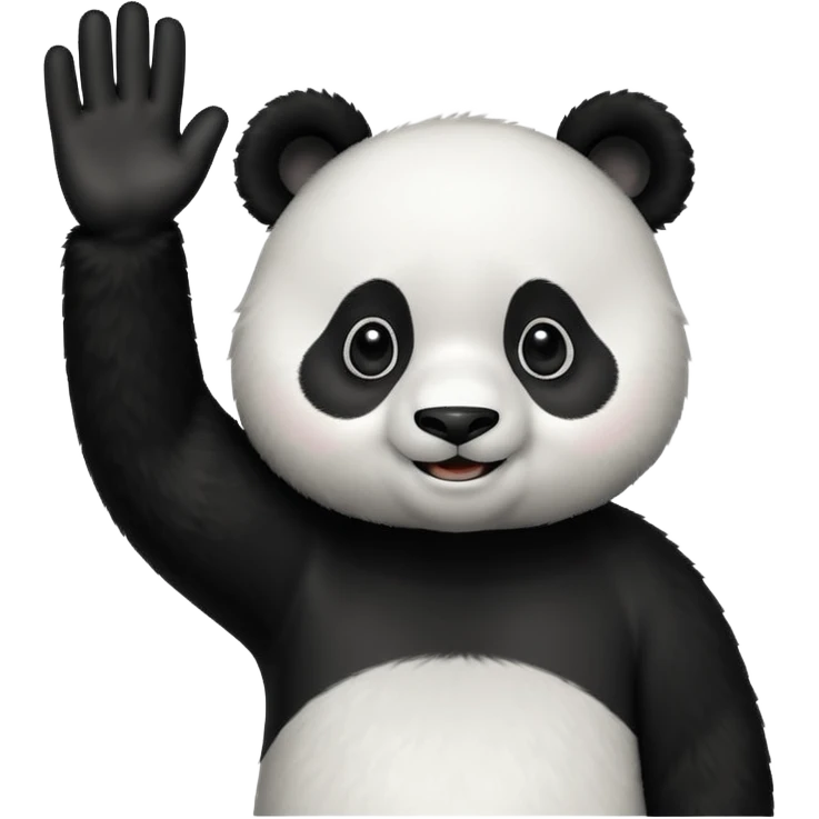 Waving panda
 emoji