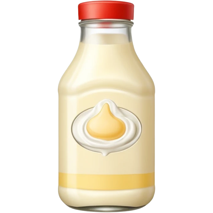 Glass Bottle of Mayonnaise emoji
