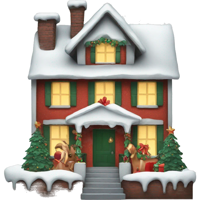 christmas house  emoji