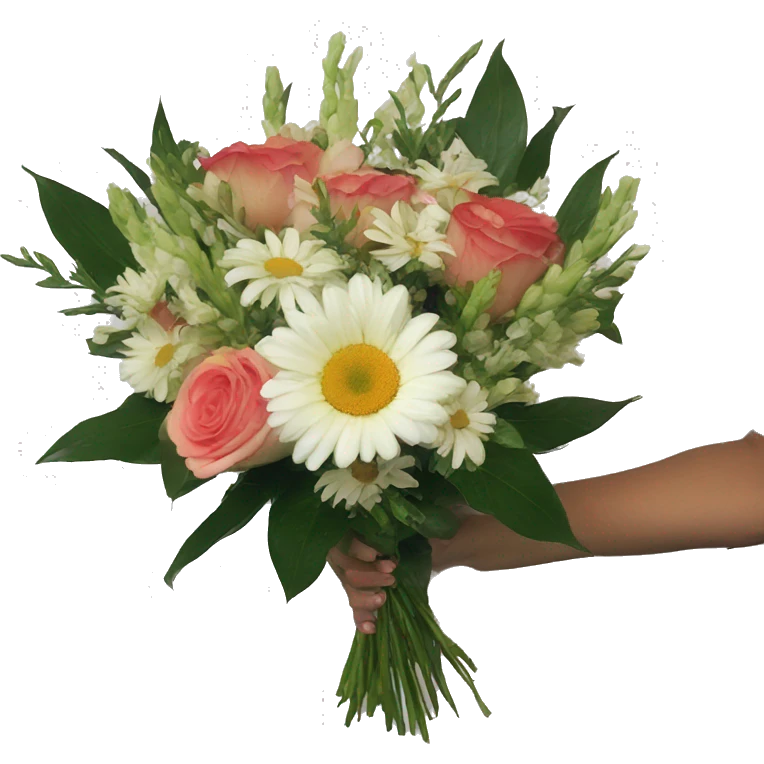 I send you this bouquet symbol of my love emoji