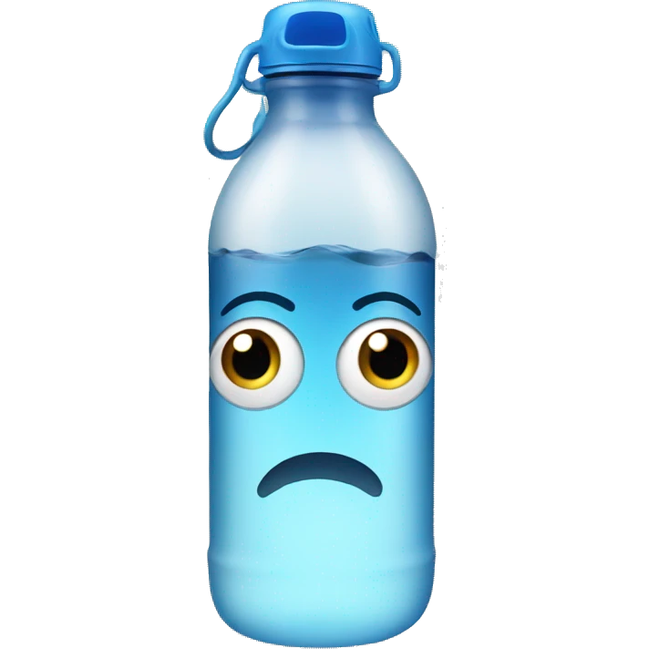 Water bottle with eyes  emoji